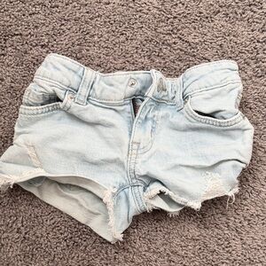 Cat & Jack Light Blue Distressed Denim Shorts